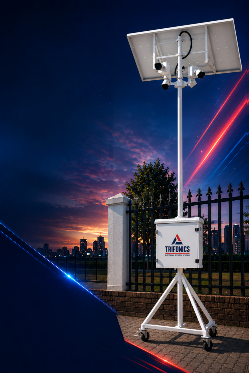 Trifonics Mobile Surveillance Unit deployed at dusk